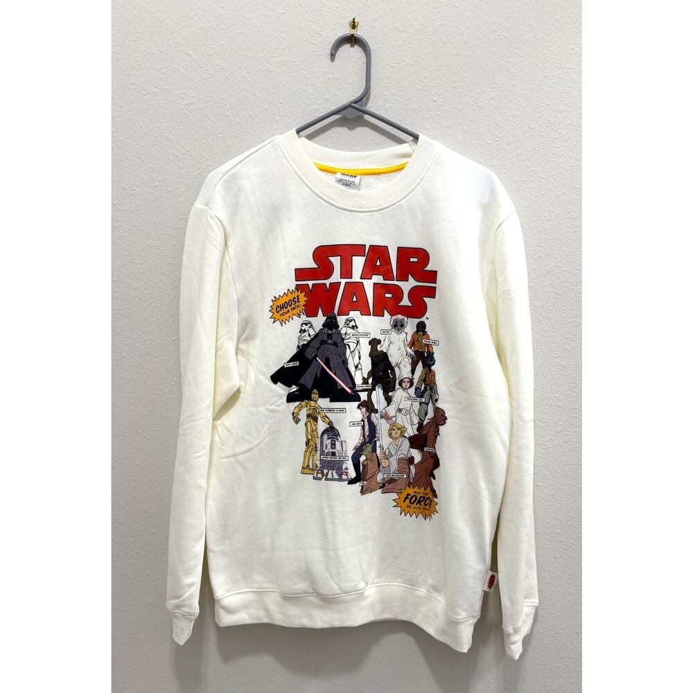 Disney Parks Star Wars Essential Logo Black Sweatshirt Adult Medium NEW